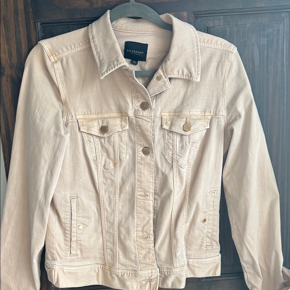 Liverpool Women's Blush/tan Denim Jacket
